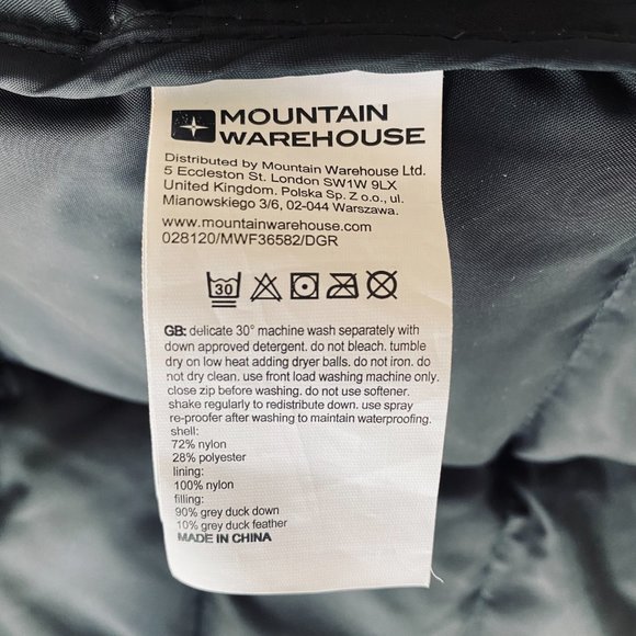 SOLD - Mountain Warehouse Down-Filled mid length Winter Jacket size L - Picture 4 of 5